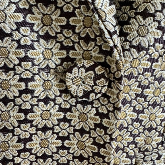 WAYF Gold and brown double breasted blazer, Size S - Picture 3 of 10